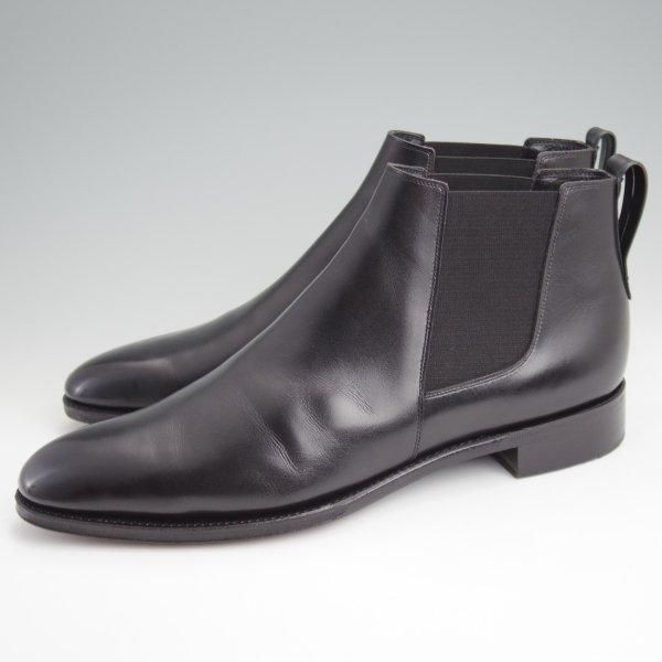 極上★Soffice&Solid/ソフィス&ソリッド SIZE 8【定価￥64,900-★サイドゴアブーツ/S710】カーフ/黒/トレーディングポスト取扱★l729