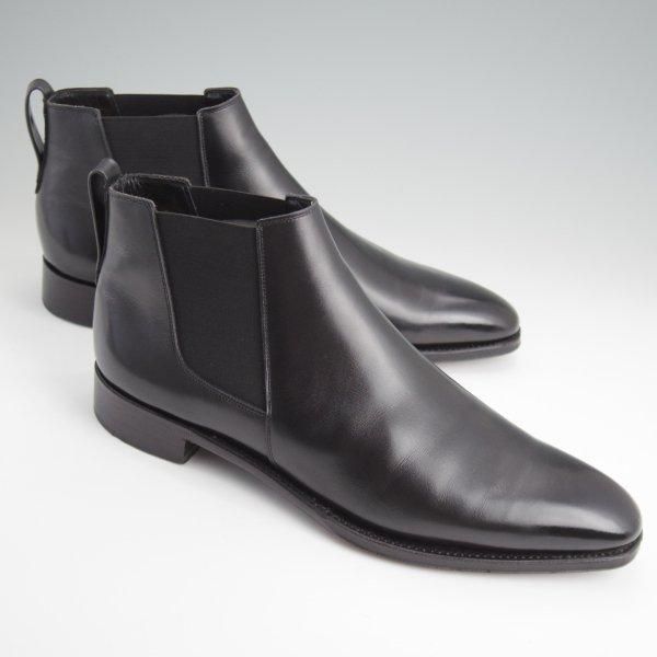 極上★Soffice&Solid/ソフィス&ソリッド SIZE 8【定価￥64,900-★サイドゴアブーツ/S710】カーフ/黒/トレーディングポスト取扱★l729
