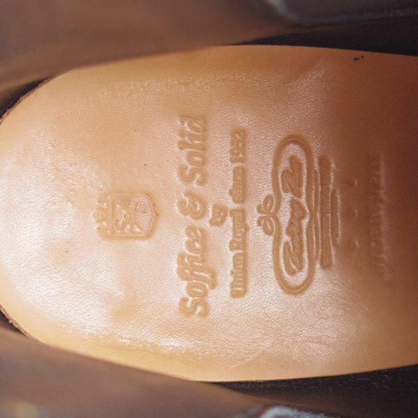 極上★Soffice&Solid/ソフィス&ソリッド SIZE 8【定価￥64,900-★サイドゴアブーツ/S710】カーフ/黒/トレーディングポスト取扱★l729