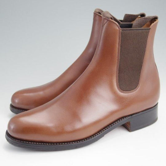 美品★J.M.ウエストン(レディース) 4.5D【現行定価￥198,000-★705/サイドゴアブーツ】52ラスト/TAN/茶/Weston/ウェストン(レディース)★l730
