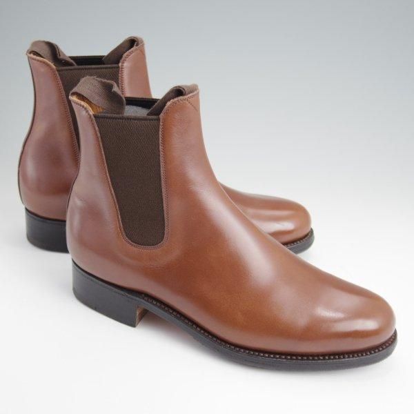 美品★J.M.ウエストン(レディース) 4.5D【現行定価￥198,000-★705/サイドゴアブーツ】52ラスト/TAN/茶/Weston/ウェストン(レディース)★l730