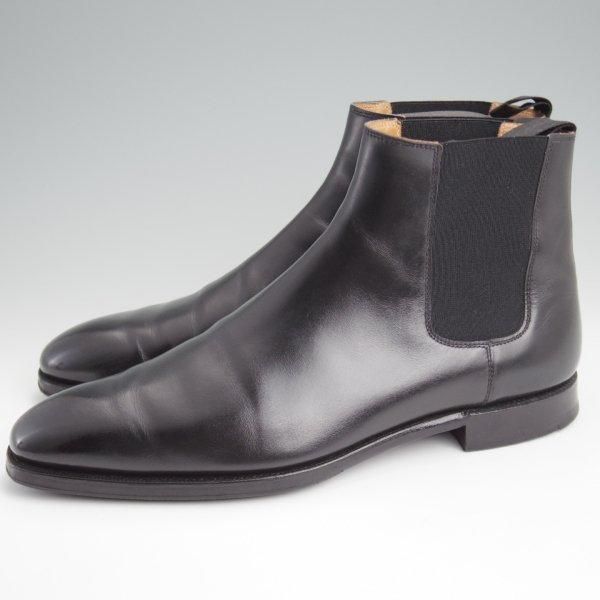 極上★クロケット&ジョーンズ 8.5D【ハンドグレードライン★COWDRAY/337ラスト】サイドゴアブーツ/カーフ/黒/Crockett&Jones★l731