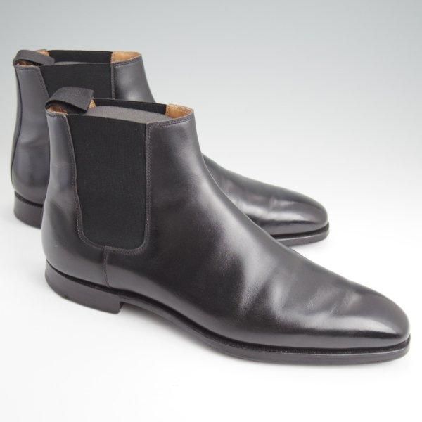 極上★クロケット&ジョーンズ 8.5D【ハンドグレードライン★COWDRAY/337ラスト】サイドゴアブーツ/カーフ/黒/Crockett&Jones★l731