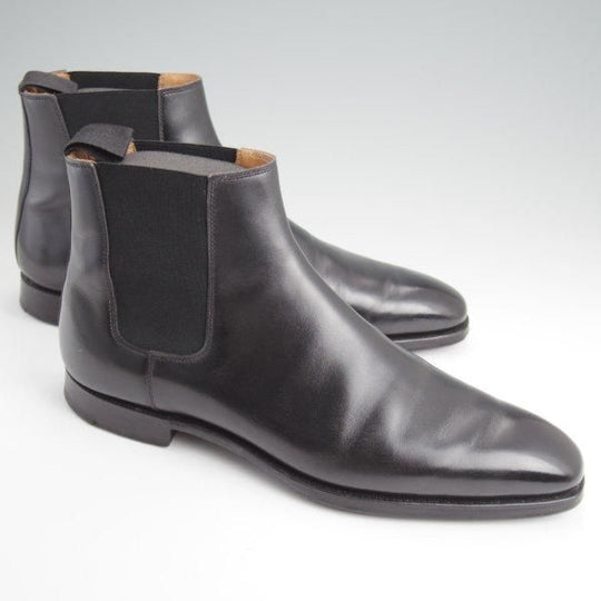 極上★クロケット&ジョーンズ 8.5D【ハンドグレードライン★COWDRAY/337ラスト】サイドゴアブーツ/カーフ/黒/Crockett&Jones★l731