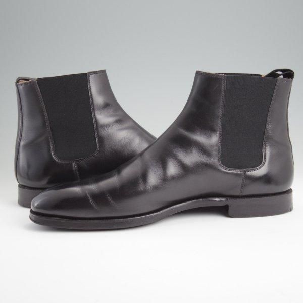 極上★クロケット&ジョーンズ 8.5D【ハンドグレードライン★COWDRAY/337ラスト】サイドゴアブーツ/カーフ/黒/Crockett&Jones★l731