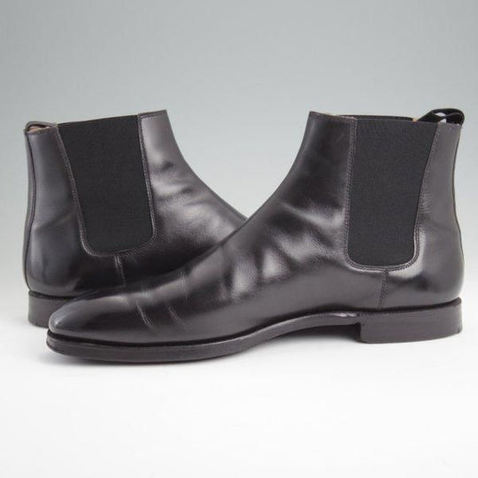 極上★クロケット&ジョーンズ 8.5D【ハンドグレードライン★COWDRAY/337ラスト】サイドゴアブーツ/カーフ/黒/Crockett&Jones★l731