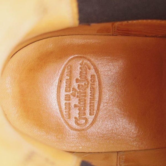 極上★クロケット&ジョーンズ 8.5D【ハンドグレードライン★COWDRAY/337ラスト】サイドゴアブーツ/カーフ/黒/Crockett&Jones★l731