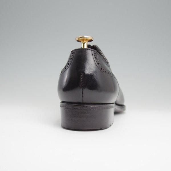 極美品★三陽山長 SIZE 8【定価￥80,300-★十志郎/R2010ラスト】サイドエラスティック/カーフ/黒/メンズ/JUSHIRO/Sanyo Yamacho★l732