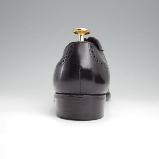 極美品★三陽山長 SIZE 8【定価￥80,300-★十志郎/R2010ラスト】サイドエラスティック/カーフ/黒/メンズ/JUSHIRO/Sanyo Yamacho★l732
