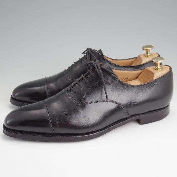 ★クロケット&ジョーンズ 7.5E【定価￥110,000-★ハラム/HALLAM/バーニーズNY別注】348ラスト/ストレートチップ/黒/Crockett&Jones★l733