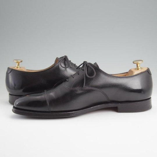 ★クロケット&ジョーンズ 7.5E【定価￥110,000-★ハラム/HALLAM/バーニーズNY別注】348ラスト/ストレートチップ/黒/Crockett&Jones★l733