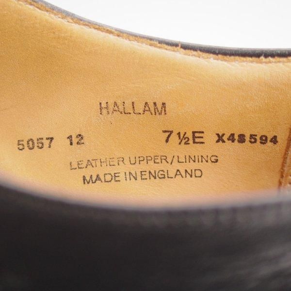 ★クロケット&ジョーンズ 7.5E【定価￥110,000-★ハラム/HALLAM/バーニーズNY別注】348ラスト/ストレートチップ/黒/Crockett&Jones★l733