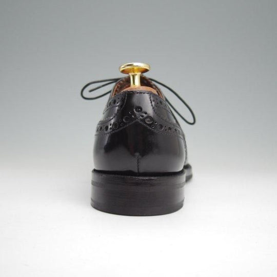 極美品★チャーチ(レディース) SIZE 37.5【定価￥176,000-★バーウッド/BURWOOD WG】ポリッシュドバインダーカーフ/黒/Church's★l735