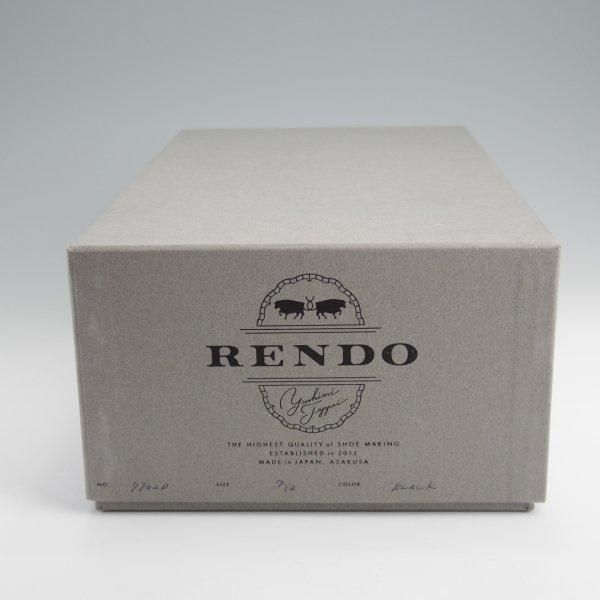極上★(浅草)RENDO/レンド SIZE 7.5【定価￥68,200-★ダイナイトソール仕様/パンチドキャップトゥ】7702D/カーフ/黒/メンズ★l736