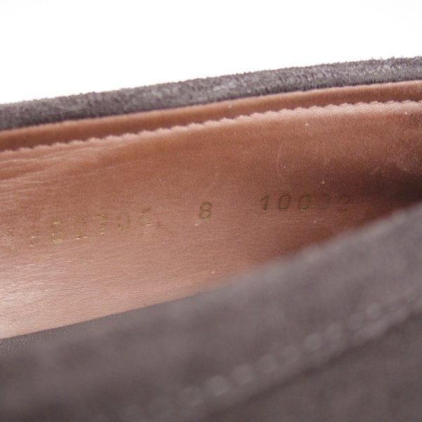 極美品★(スペイン製)カルミナ SIZE 8【定価￥79,200-★コインローファー/10082】SIMPSOMラスト/スエード/黒/メンズ/CARMINA★l737