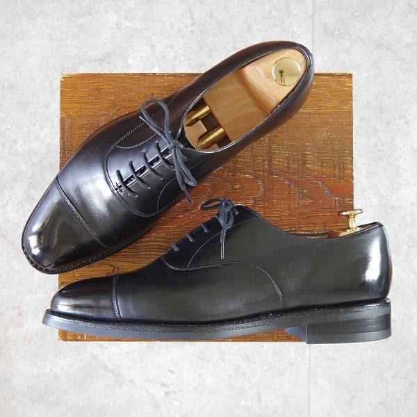 極上★チャーチ 75F/UK7.5【定価￥176,000-★コンサル/CONSUL】173ラスト/ストレートチップ/カーフ/黒/メンズ/Church's★l738