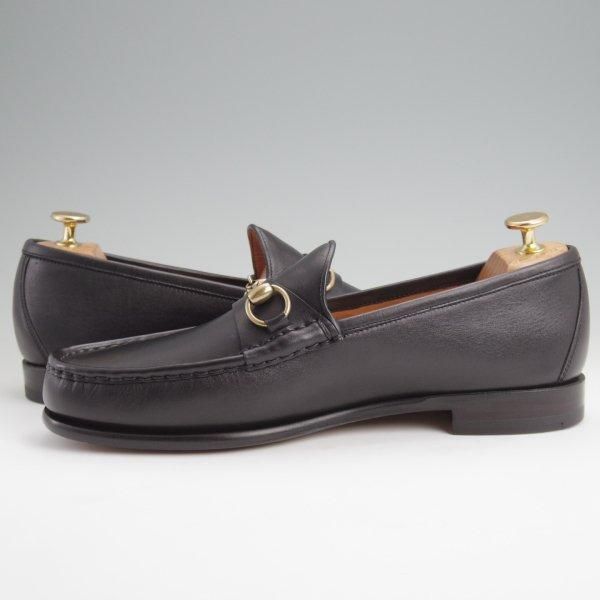未使用★(スペイン製)カルミナ SIZE 8【定価￥66,000-★ビットローファー/80746】スリッポン/XIMラスト/カーフ/黒/メンズ/CARMINA★l739