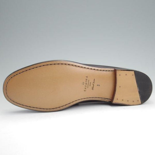 未使用★(スペイン製)カルミナ SIZE 8【定価￥66,000-★ビットローファー/80746】スリッポン/XIMラスト/カーフ/黒/メンズ/CARMINA★l739