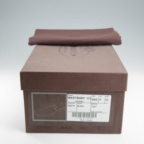 未使用★チャーチ 50F/UK5【現行定価￥181,500-★Westbury/ウェストバリー】173ラスト/モンクストラップ/黒/メンズ/Church's★l741