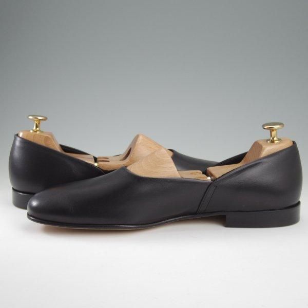 中古｜チャーチ【ルームシューズ/レザースリッパ/黒】｜studio.CBR