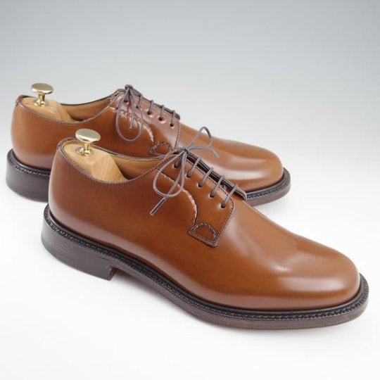 未使用★チャーチ 75G/UK7.5【定価￥181,500-★シャノン/SHANNON】103ラスト/プレーントゥ/サンダルウッド/茶/メンズ/Church's★l744