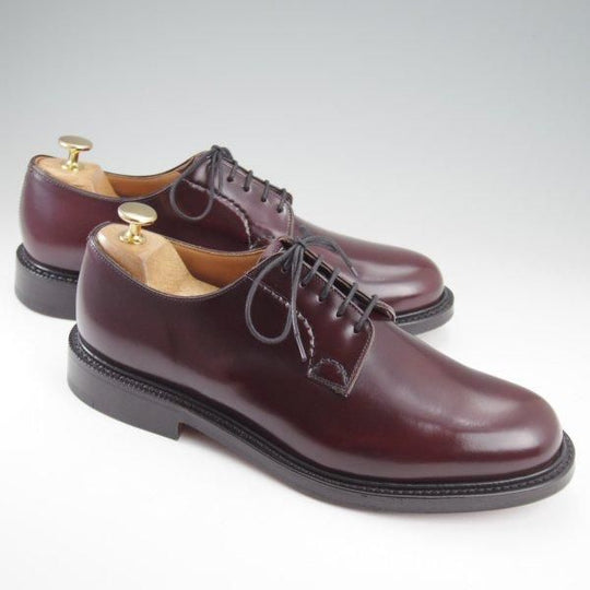 未使用★チャーチ 75G/UK7.5【定価￥181,500-★シャノン/SHANNON】103ラスト/プレーントゥ/バーガンディー/赤茶/メンズ/Church's★l745