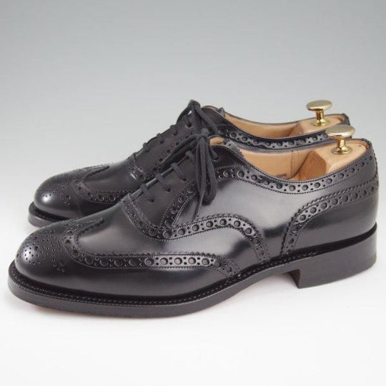 未使用★チャーチ 70G/UK7【定価￥176,000-★BURWOOD/バーウッド】81ラスト/フルブローグ/黒/メンズ/Church's★l747