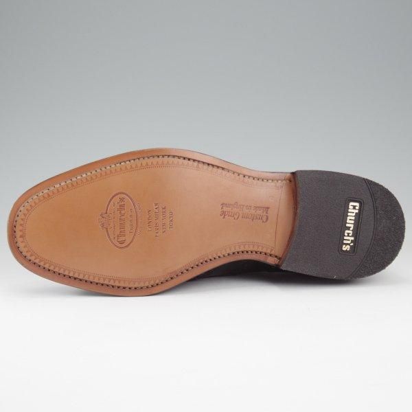 未使用★チャーチ 70G/UK7【定価￥176,000-★BURWOOD/バーウッド】81ラスト/フルブローグ/黒/メンズ/Church's★l747