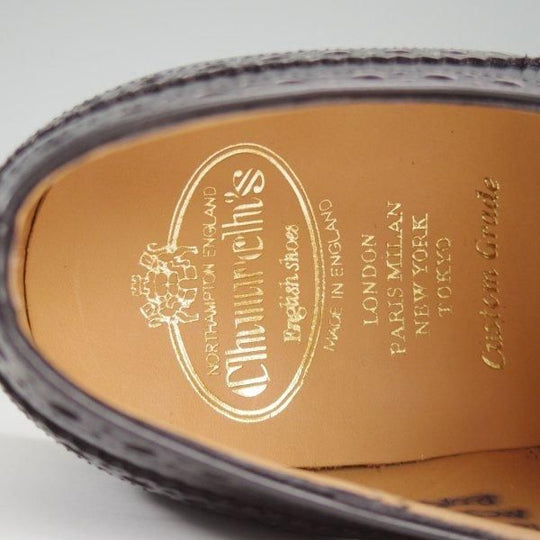 未使用★チャーチ 70G/UK7【定価￥176,000-★BURWOOD/バーウッド】81ラスト/フルブローグ/黒/メンズ/Church's★l747