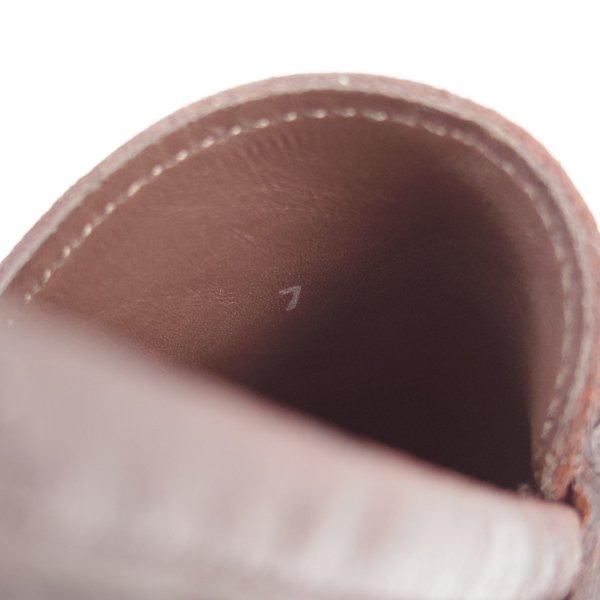 未使用★(伊)サントーニ SIZE 7【ビットローファー★シボ革/スリッポン】濃茶/メンズ/Santoni★l748