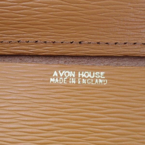 極上★(英)タナークロール社製/TANNER KROLLE【貴重★AVON HOUSE別注/流線型押しレザー】ブリーフケース/メンズ/茶/鞄★N5916