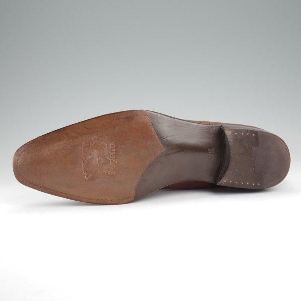 極美品★Perfetto/ペルフェット SIZE 7.5【ミュージアムカーフ風★グッドイヤーウェルテッド製法/サイドゴアブーツ】茶/メンズ★l756