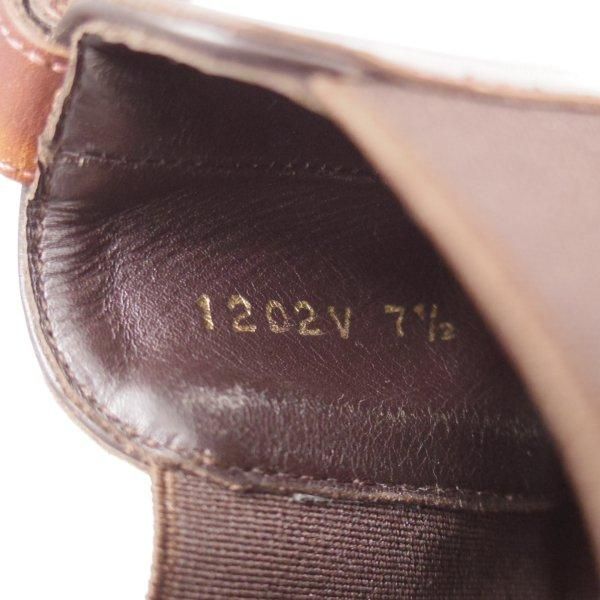 極美品★Perfetto/ペルフェット SIZE 7.5【ミュージアムカーフ風★グッドイヤーウェルテッド製法/サイドゴアブーツ】茶/メンズ★l756