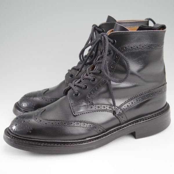 極上★トリッカーズ(レディース) SIZE 5.5【同系モデル定価￥132,000-★MALTON/モールトン】L2508/カントリーブーツ/黒/Tricker's★l757