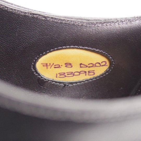 美品★エドワードグリーン 7.5D【定価￥217,800-★チェルシー/CHELSEA/202ラスト】ストレートチップ/カーフ/黒/EDWARD GREEN★l761