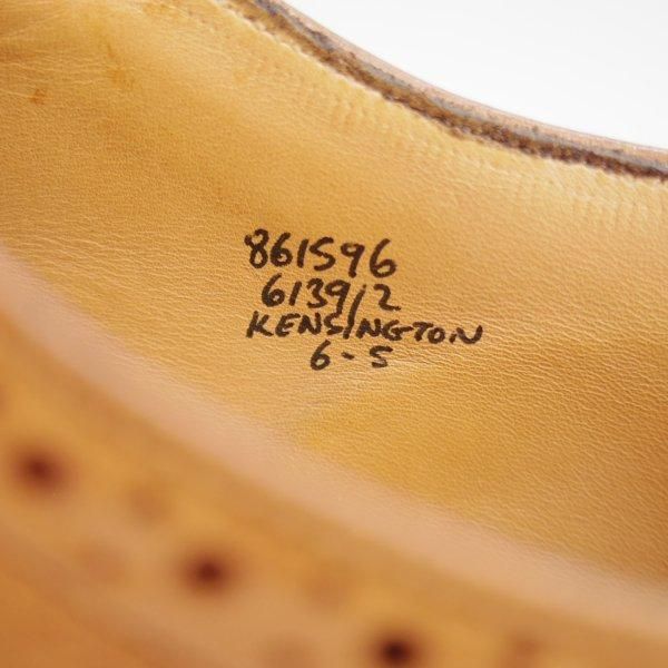 極上★トリッカーズ SIZE 6【現行定価10万円以上★セミブローグ/KENSINGTON】ケンジントン/カーフ/薄茶/メンズ/Tricker's★l762