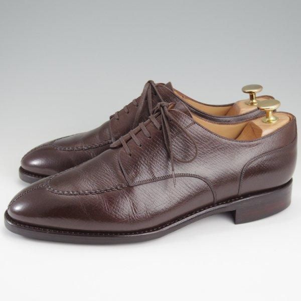 美品★(スペイン製)TLB Mallorca/ティーエルビー SIZE 6【合計定価￥92,400-★純正シューツリー付/ハッチグレイン】Uチップ/濃茶★l763