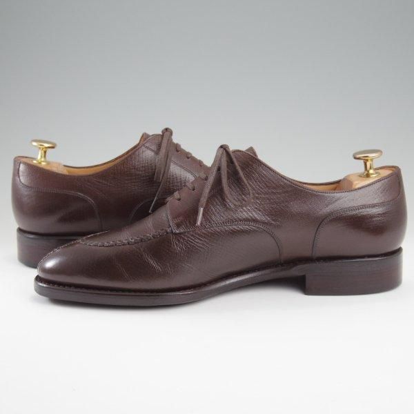 美品★(スペイン製)TLB Mallorca/ティーエルビー SIZE 6【合計定価￥92,400-★純正シューツリー付/ハッチグレイン】Uチップ/濃茶★l763