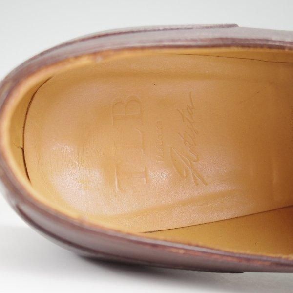 美品★(スペイン製)TLB Mallorca/ティーエルビー SIZE 6【合計定価￥92,400-★純正シューツリー付/ハッチグレイン】Uチップ/濃茶★l763