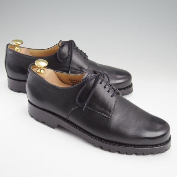 極美品★(東欧)VASS/ヴァーシュ SIZE 38.5【モデル定価￥159,500-★London 5-eyelet/プレーントゥ】BPラスト/カーフ/黒/メンズ★l764