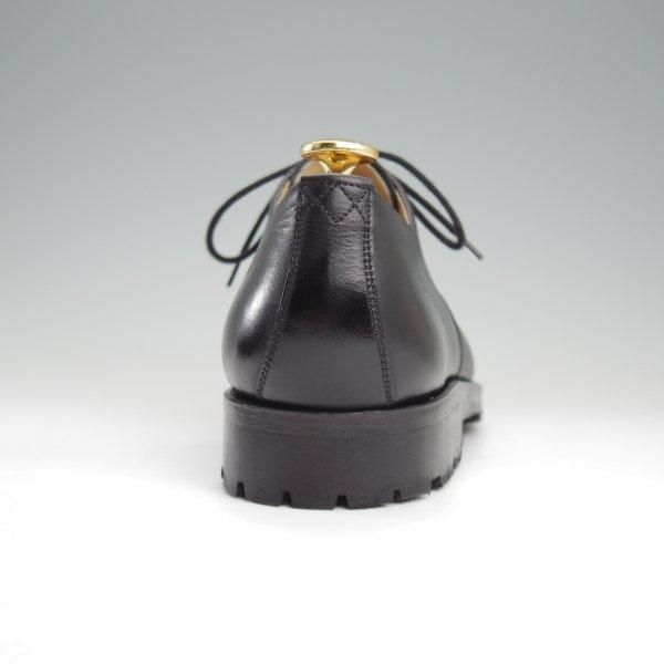 極美品★(東欧)VASS/ヴァーシュ SIZE 38.5【モデル定価￥159,500-★London 5-eyelet/プレーントゥ】BPラスト/カーフ/黒/メンズ★l764