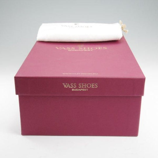 極美品★(東欧)VASS/ヴァーシュ SIZE 38.5【モデル定価￥159,500-★London 5-eyelet/プレーントゥ】BPラスト/カーフ/黒/メンズ★l764