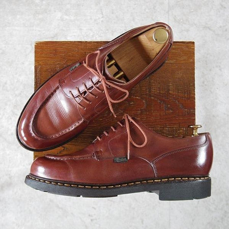 極美品★パラブーツ SIZE 8【定価￥96,800-★シャンボード/CHAMBORD】MARRON/マロン/リスレザー/TEXソール/Uチップ/茶/Paraboot★l765