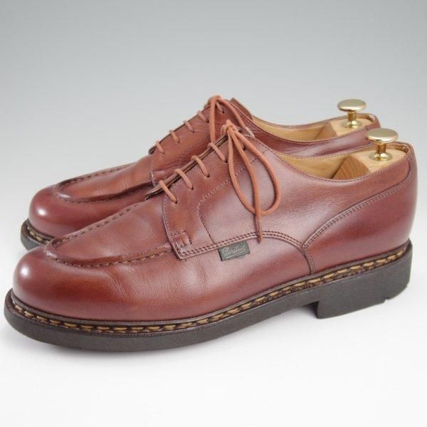 極美品★パラブーツ SIZE 8【定価￥96,800-★シャンボード/CHAMBORD】MARRON/マロン/リスレザー/TEXソール/Uチップ/茶/Paraboot★l765