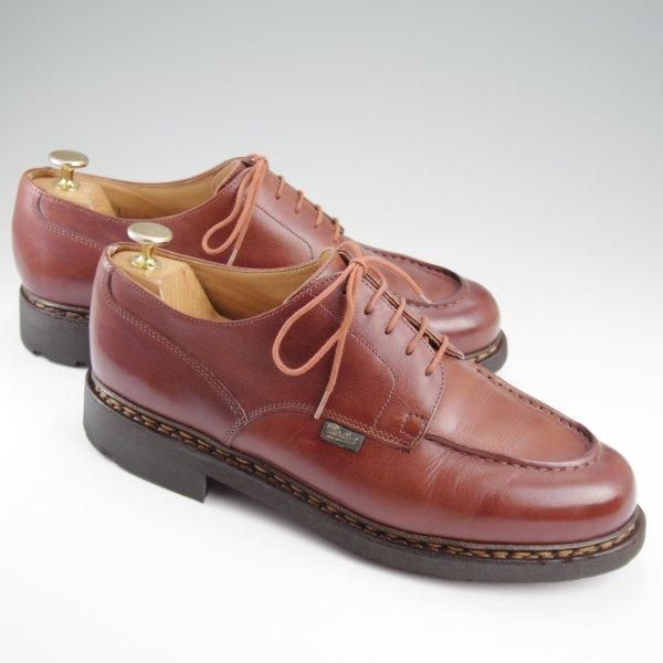 極美品★パラブーツ SIZE 8【定価￥96,800-★シャンボード/CHAMBORD】MARRON/マロン/リスレザー/TEXソール/Uチップ/茶/Paraboot★l765