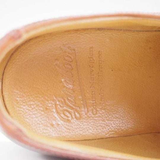 極美品★パラブーツ SIZE 8【定価￥96,800-★シャンボード/CHAMBORD】MARRON/マロン/リスレザー/TEXソール/Uチップ/茶/Paraboot★l765