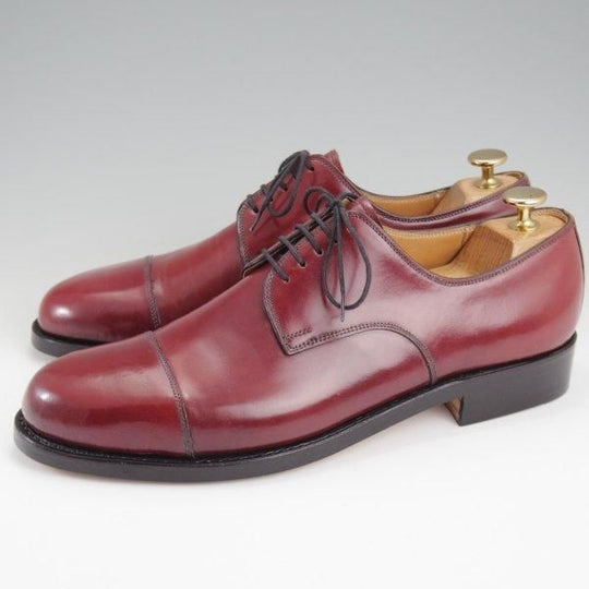 ほぼ試着程度★(東欧)VASS/ヴァーシュ SIZE 41【コードバン★純正ツリー付き/Theresianer】ストレートチップ/3636ラスト/赤茶★l766