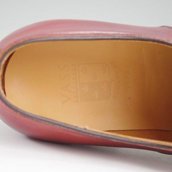 ほぼ試着程度★(東欧)VASS/ヴァーシュ SIZE 41【コードバン★純正ツリー付き/Theresianer】ストレートチップ/3636ラスト/赤茶★l766