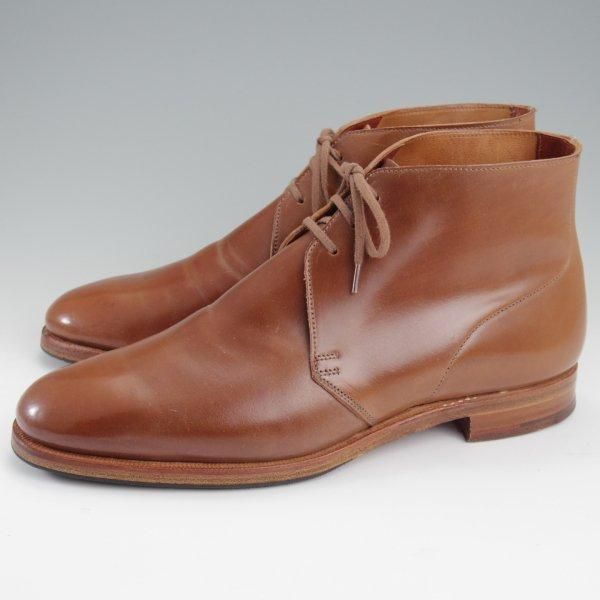 極美品★クロケット&ジョーンズ 8E【貴重★ウイスキーコードバン仕様/(香港)TASSELS別注】CHUKKA/チャッカブーツ/Crockett&Jones★l768