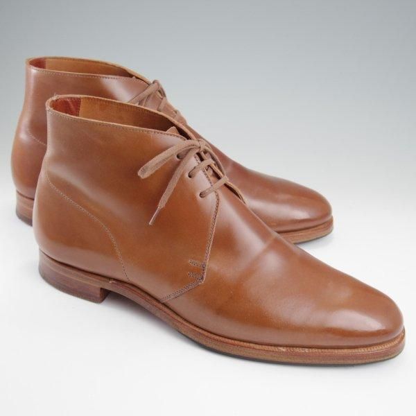 極美品★クロケット&ジョーンズ 8E【貴重★ウイスキーコードバン仕様/(香港)TASSELS別注】CHUKKA/チャッカブーツ/Crockett&Jones★l768